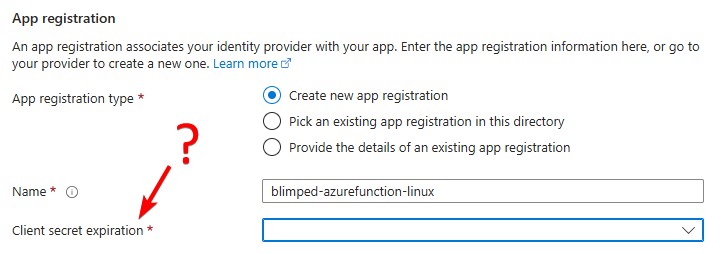 provision app registration